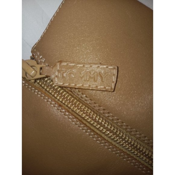 Vintage | Y2K | 90s | Tommy Hilfiger Chunky Heel Leather Tan Boots | Size 10M - Picture 4 of 9